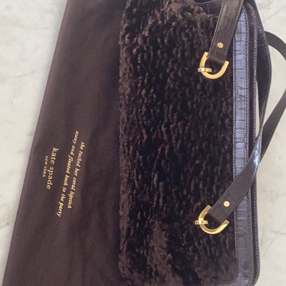 Kate Spade Doctor’s bag. 14” long/6.5” wide and 5” deep.